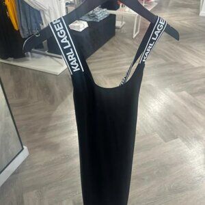 KARL LAGERFELD PARIS LOGO STRAP TANK DRESS Size~XS~ Brand NWT